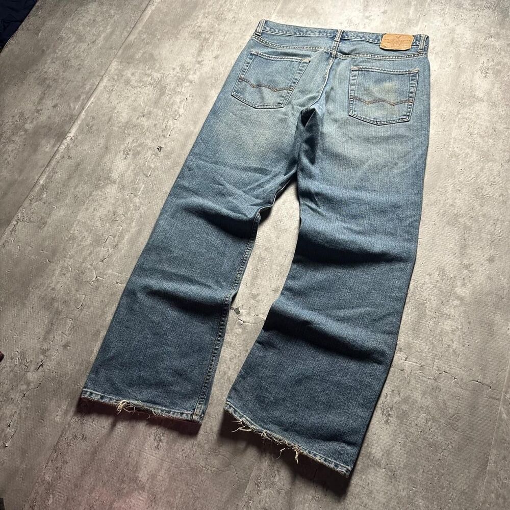 American-eagle Men's Blue and Navy Jeans
